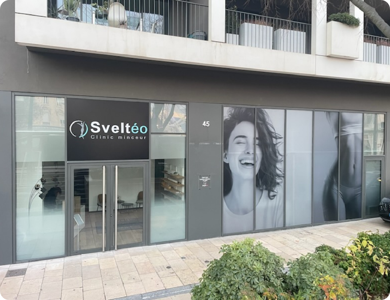 Vitrine du centre Sveltéo Valence